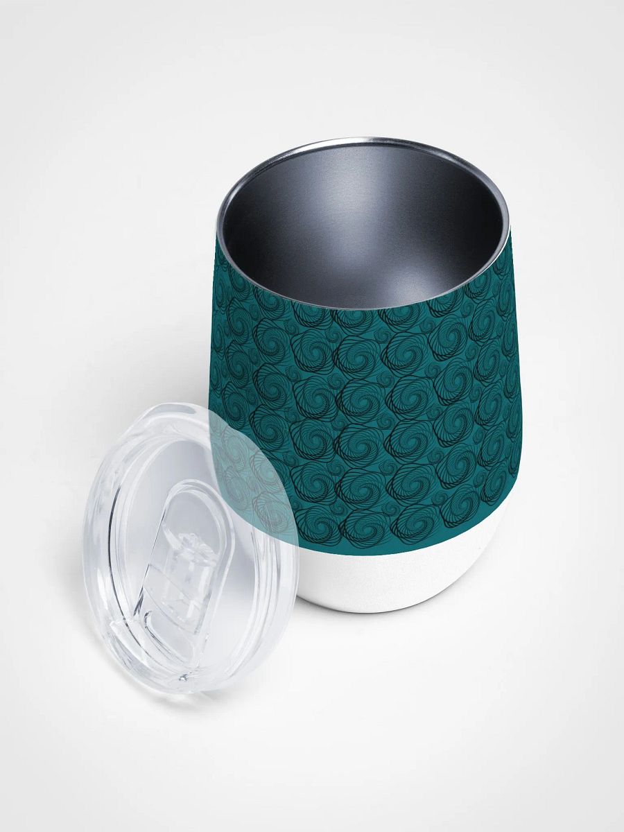 Teal Wine Tumbler sacred Geometry Wine Tumbler for dads men and friend Wine Tumbler product image (3)