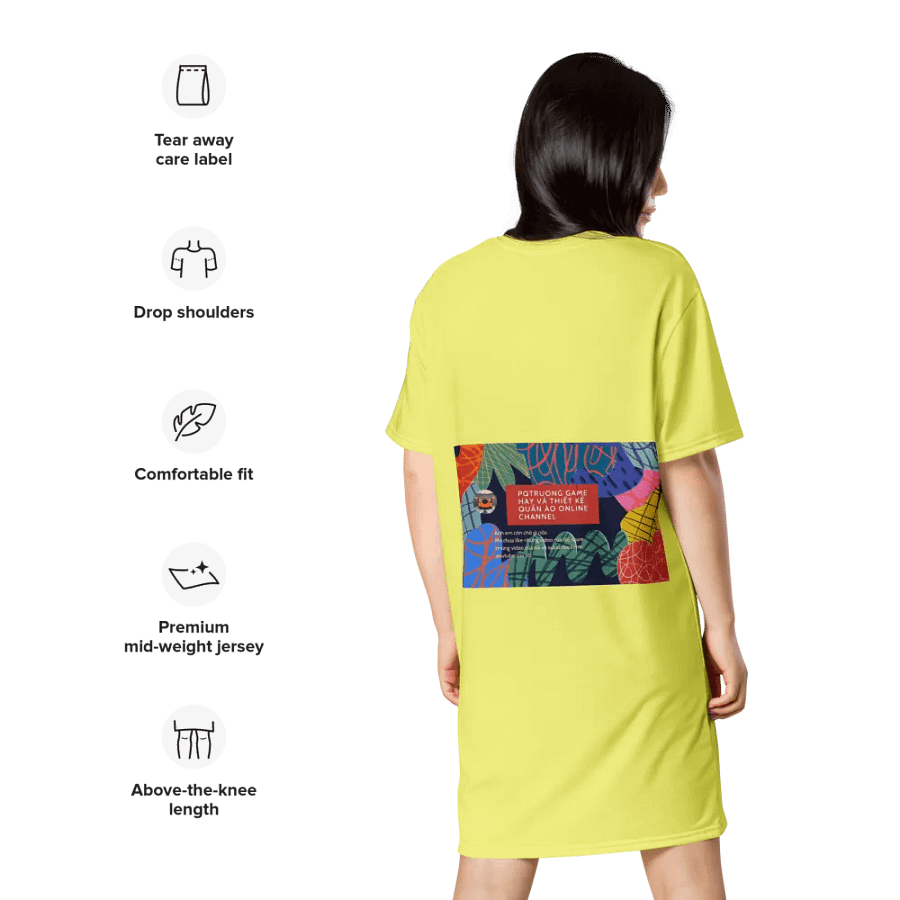 Váy thun in toàn thân/Full body printed T-shirt dress product image (10)