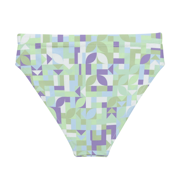 Colorful vector Pattern Design High Waisted Bikini Bottom - v14 product image (1)
