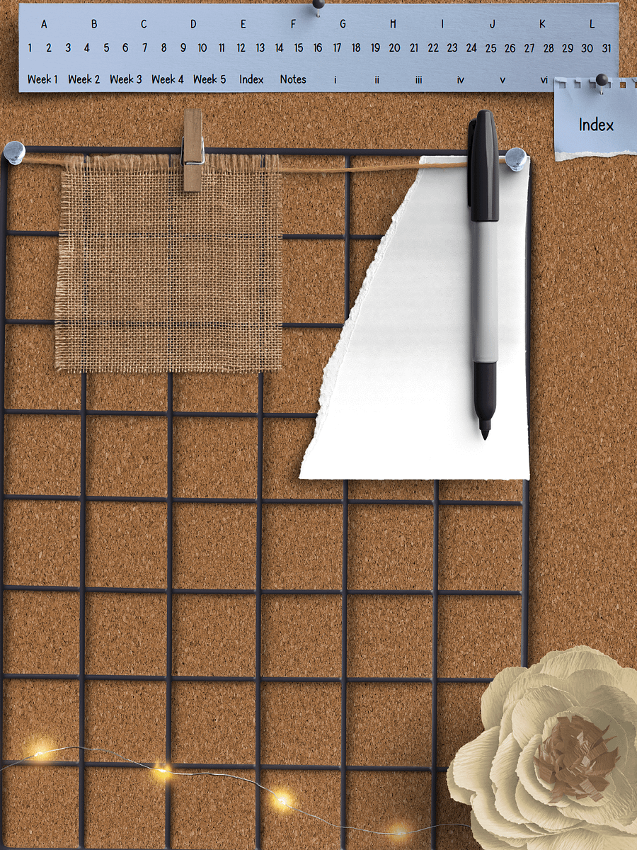 Digital Monthly Vision Board v 01 product image (1)