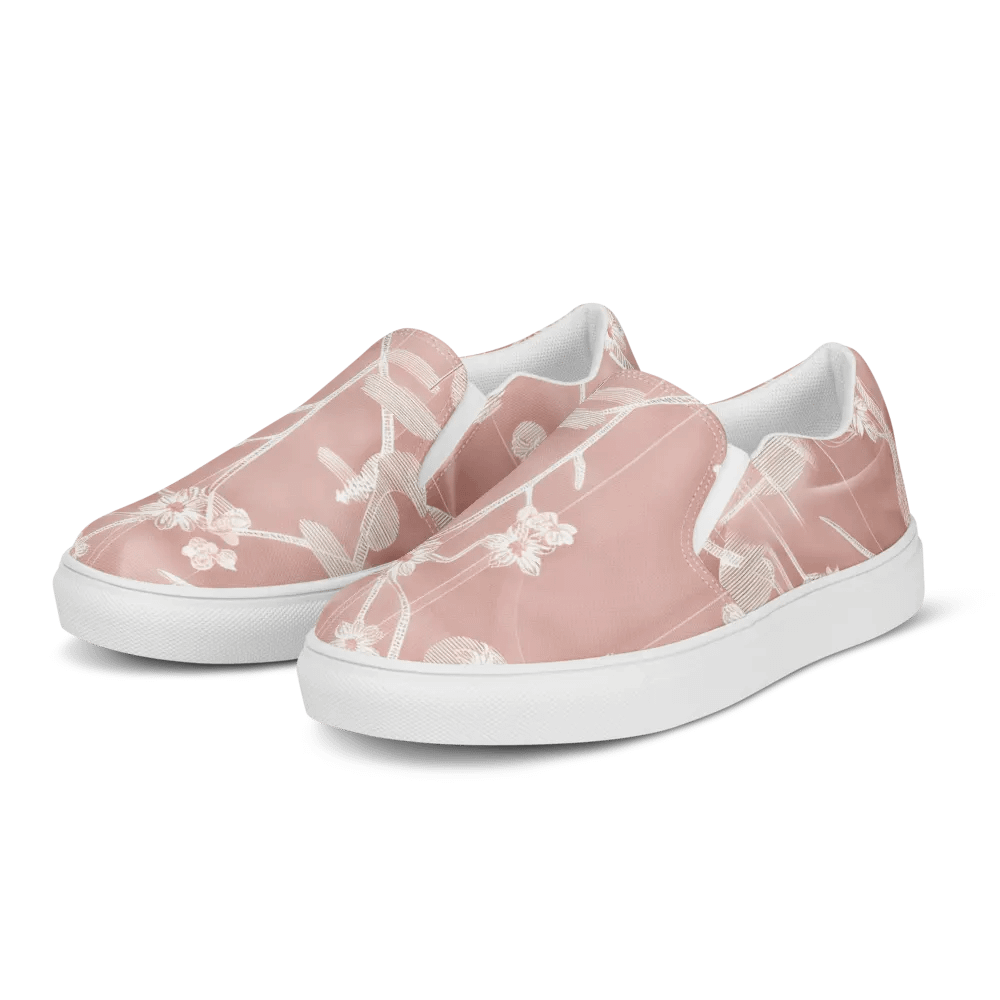 Women's Pretty & Pink Painted Canvas Slip-On Shoes product image (3)