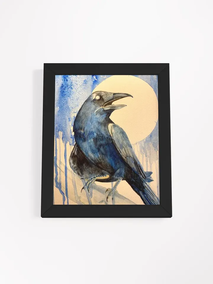 Crow Watercolor Art Print product image (6)