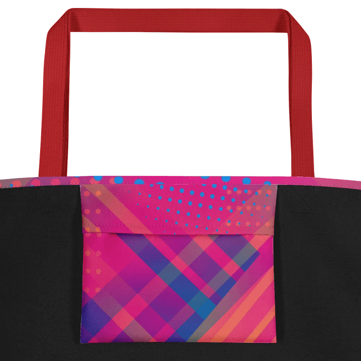 Vibrant Geometry All-Over Tote bag for trendy moms colleagues product image (2)