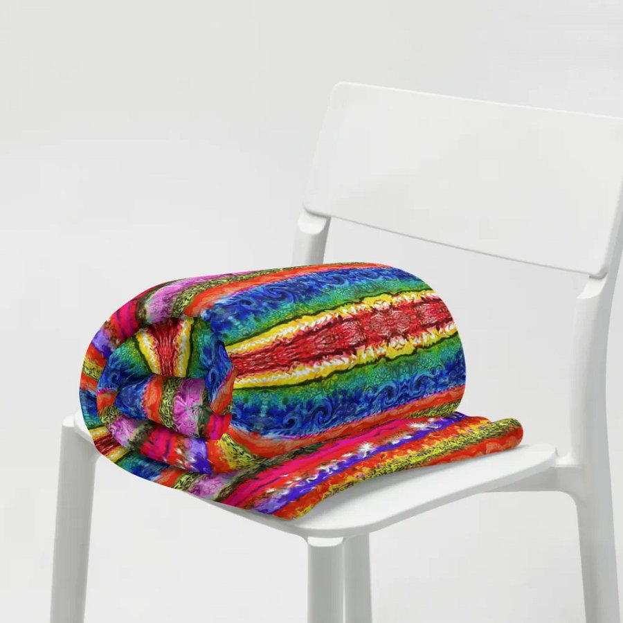 Boho colorful Stripes - Throw Blanket product image (10)