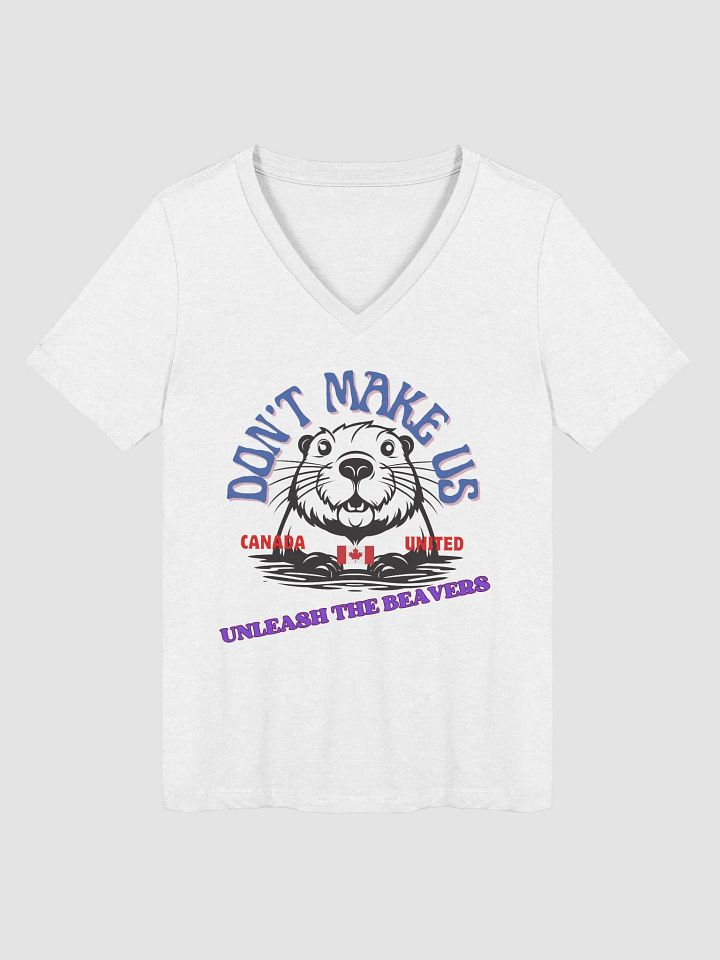 Canadian Beaver V-Neck Tee product image (8)
