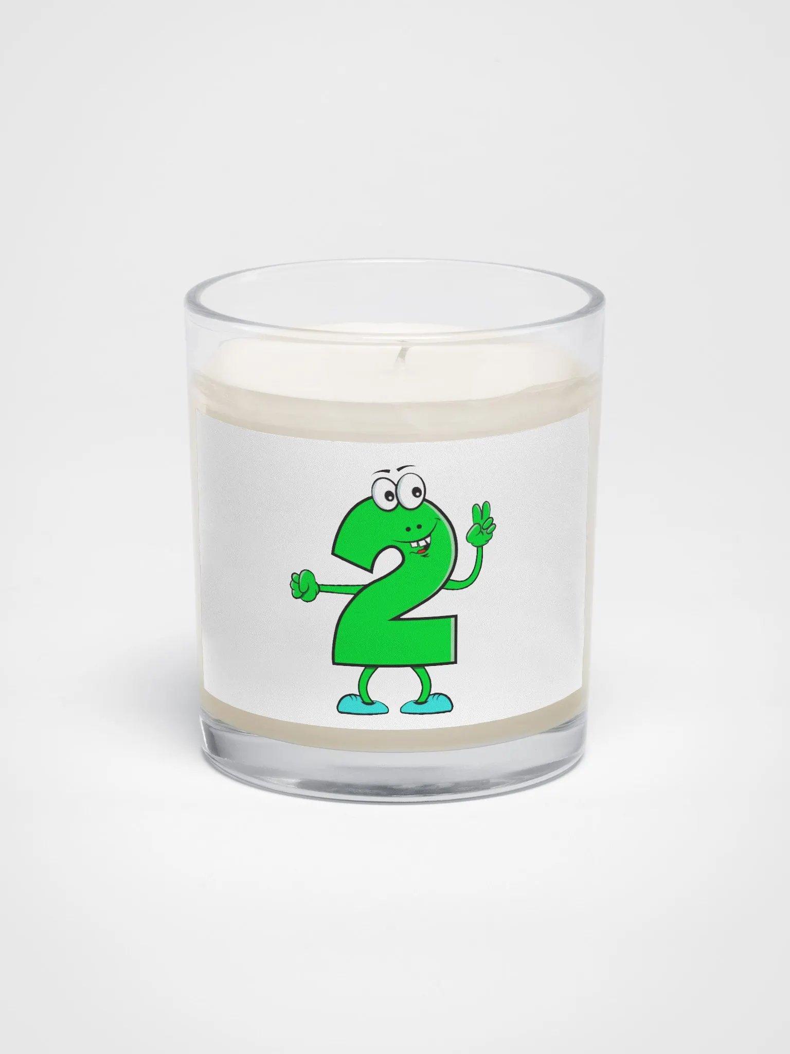 Number 2 Cartoon Candle product image (1)