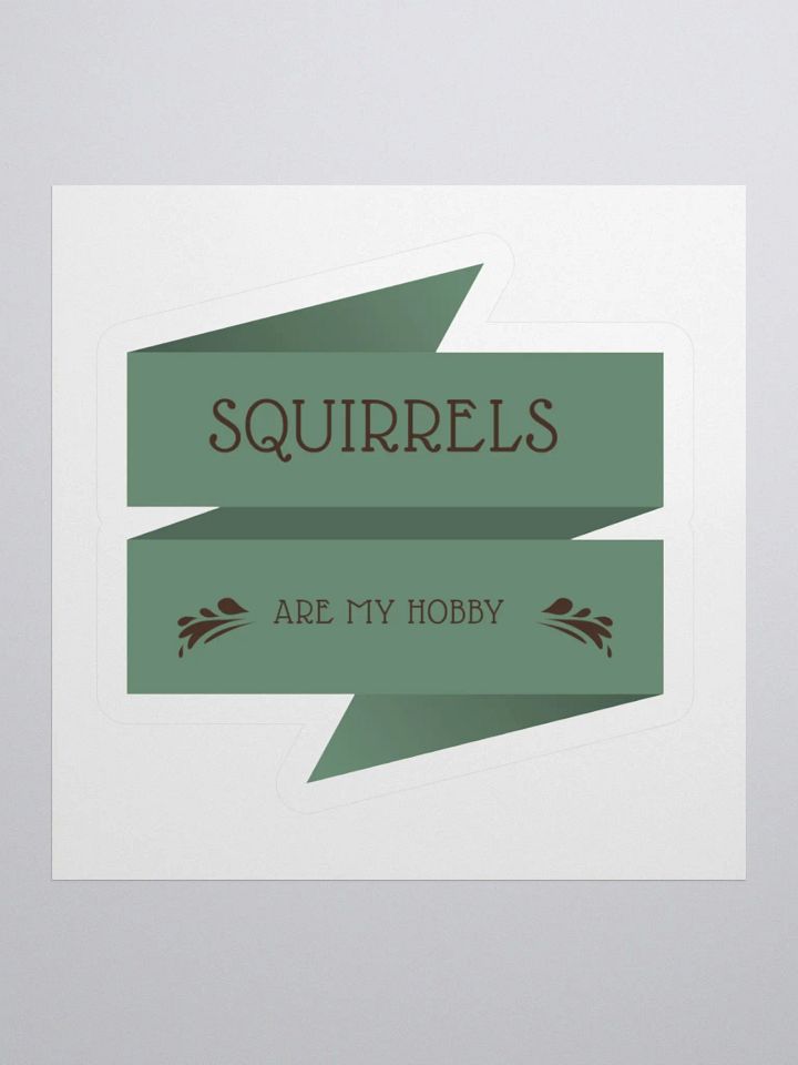 Squirrel Hobby Kiss Cut Stickers product image (1)
