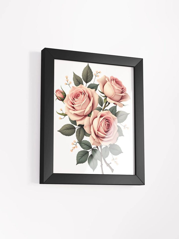 Elegant Pink Roses Matte Poster - A Timeless Addition to Home Decor product image (10)