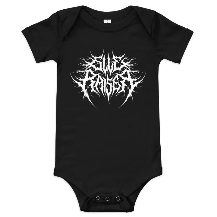 White Print Baby Onesie product image (1)