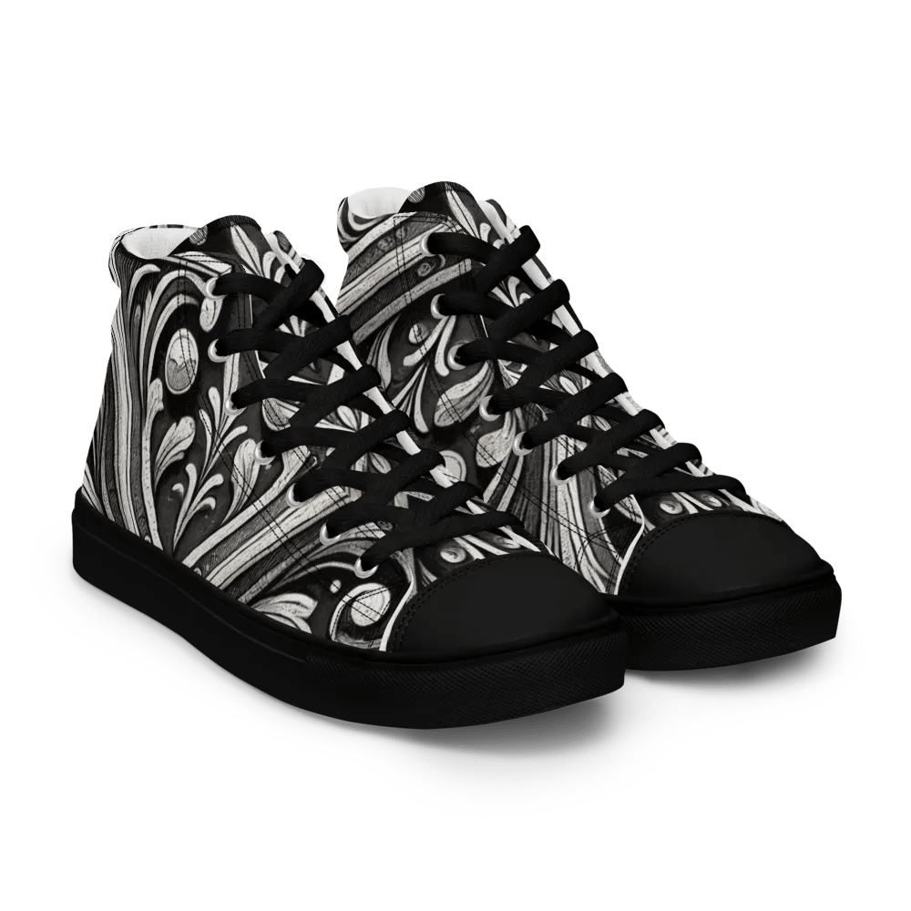 Floral X High Top Canvas Shoes product image (16)
