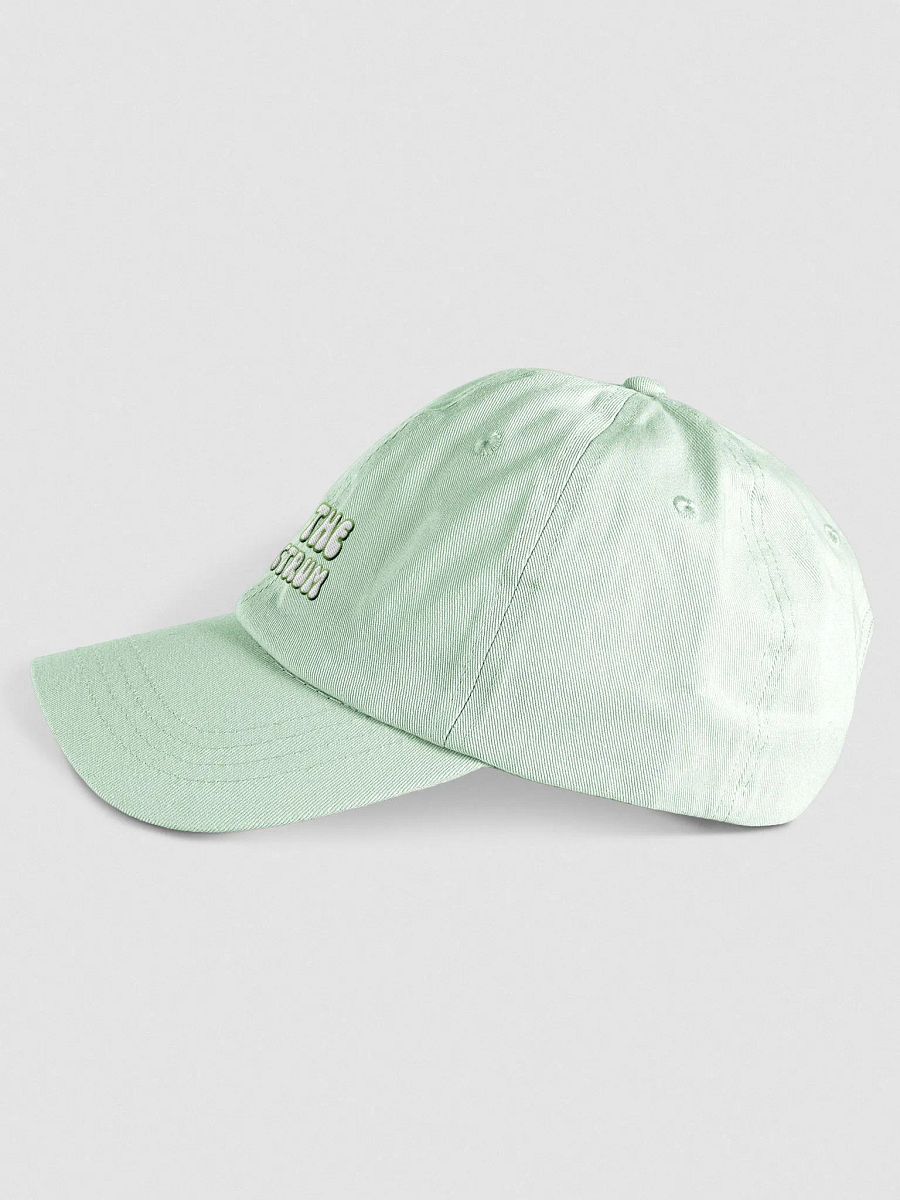 ON THE SPECTRUM (green) groovy lined design 2 embroidered pastel dad hat product image (11)