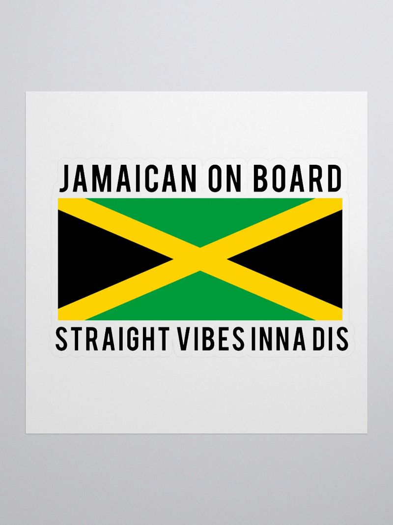 JAMAICAN ON BOARD STICKER