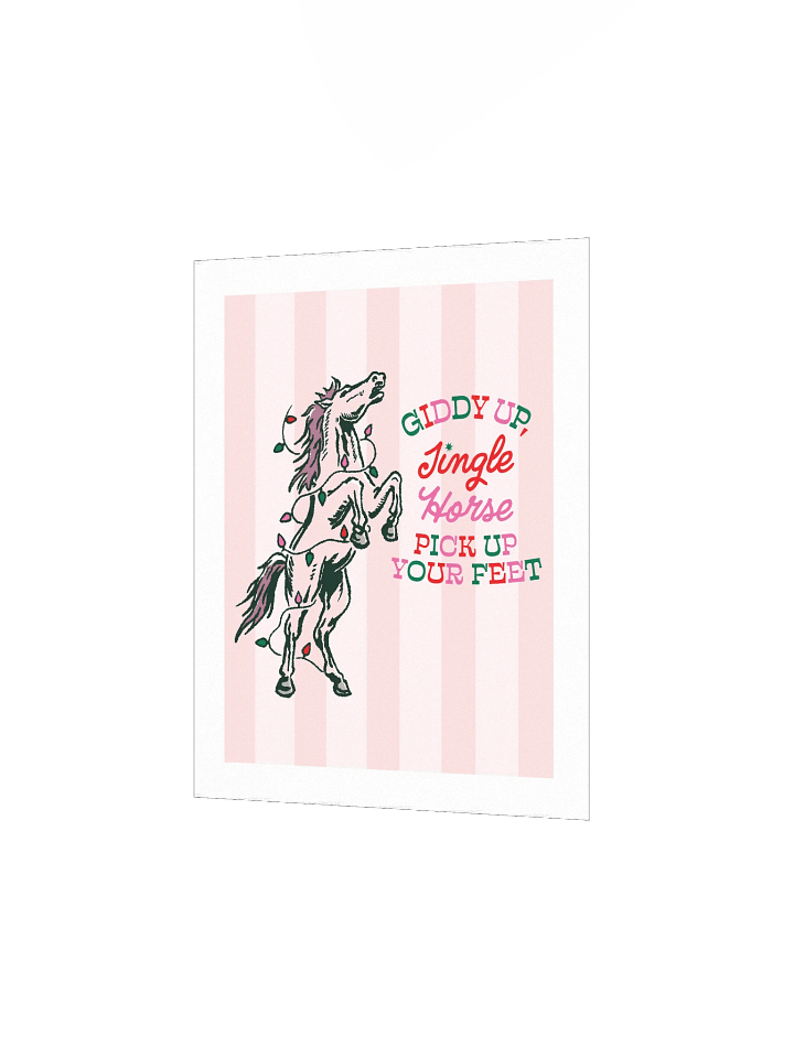jingle horse wall print product image (5)