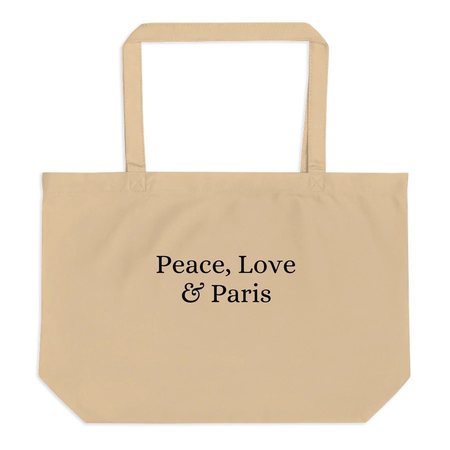 Peace, Love and Paris Organic Tote product image (2)