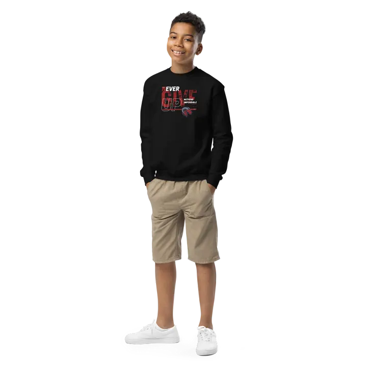 Rochester Ragin Rams Never Give Up Crew Sweater product image (1)