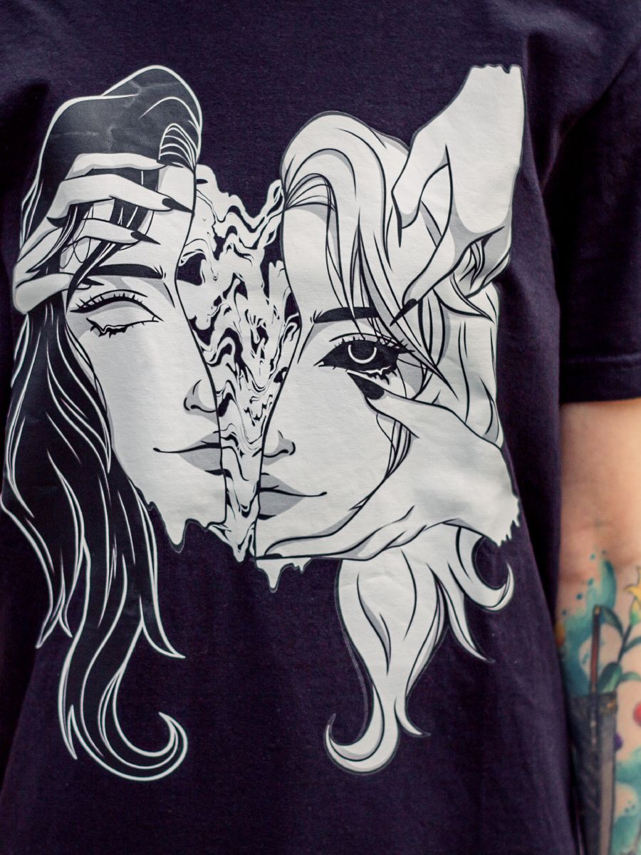 Shattered T-Shirt (Black) product image (4)