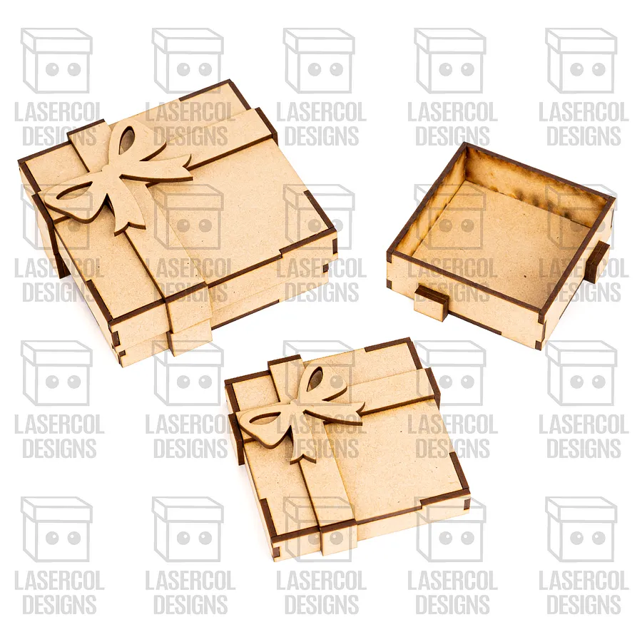 Gift Box Set 2 (Two Sizes) - Laser Cut Files product image (9)
