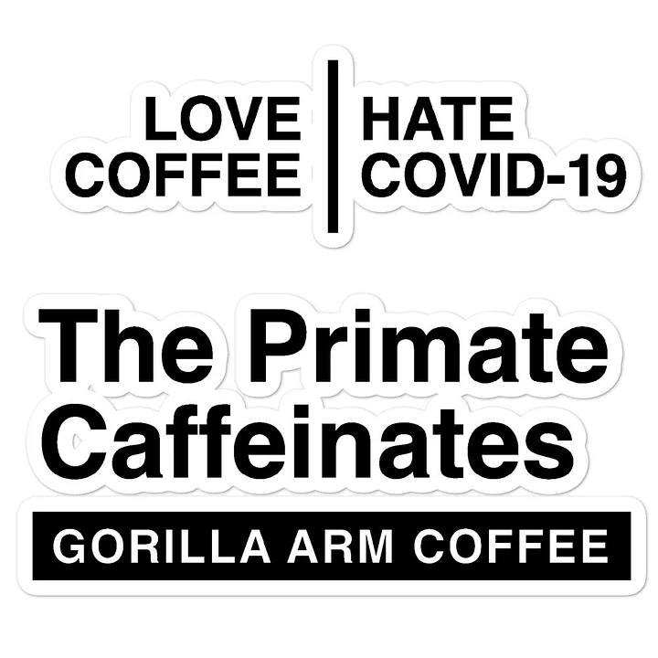 The Primate Caffeinates Sticker Pack product image (1)