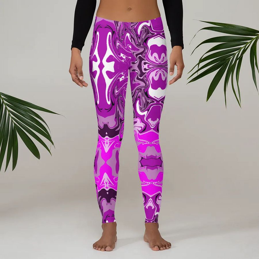 Pink Swirl All-Over Leggings product image (4)