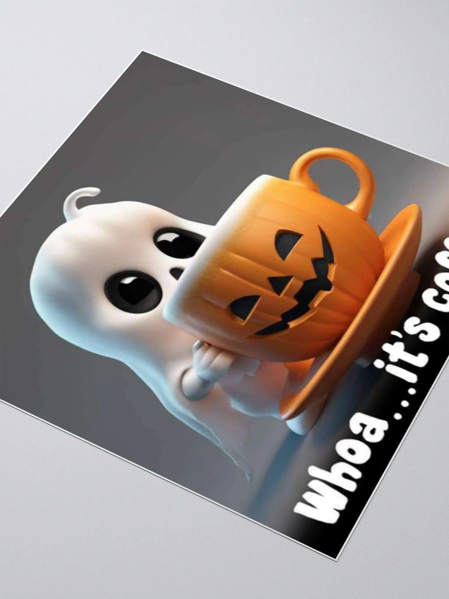 Spooky Coffee Ghost Sticker product image (7)