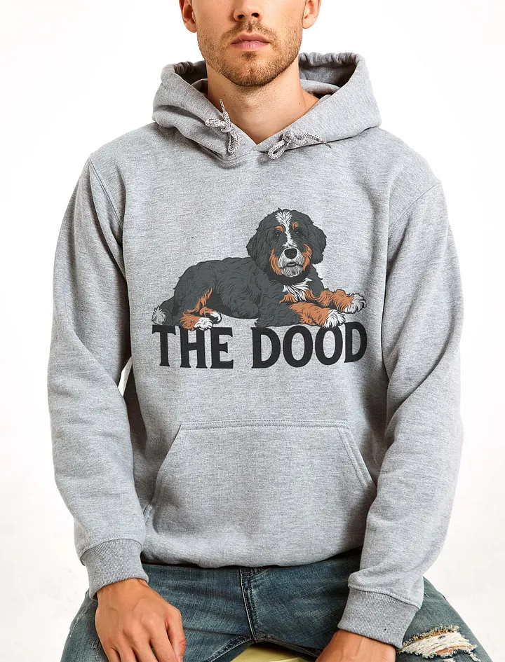 The Dood Hooded Sweatshirt of a Bernedoodle | Funny Hoodie for Golden Doodle, Labradoodle, and Bernedoodle Owners product image (23)