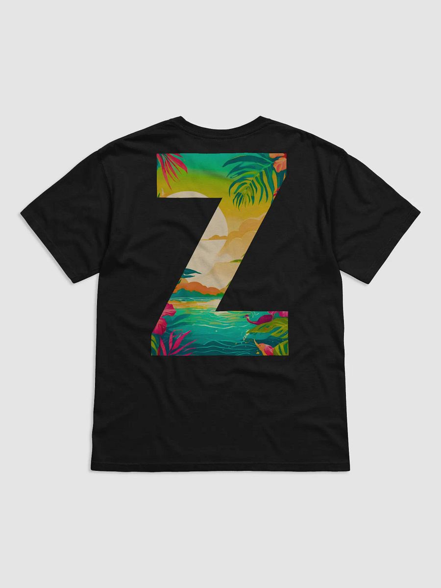 Tropical Sunset Paradise T-Shirt (Letter-Z) product image (3)