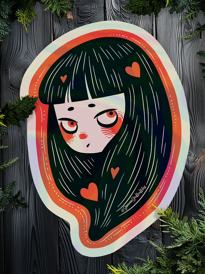 Lovey | 3D Holographic Kiss-Cut Sticker product image (1)