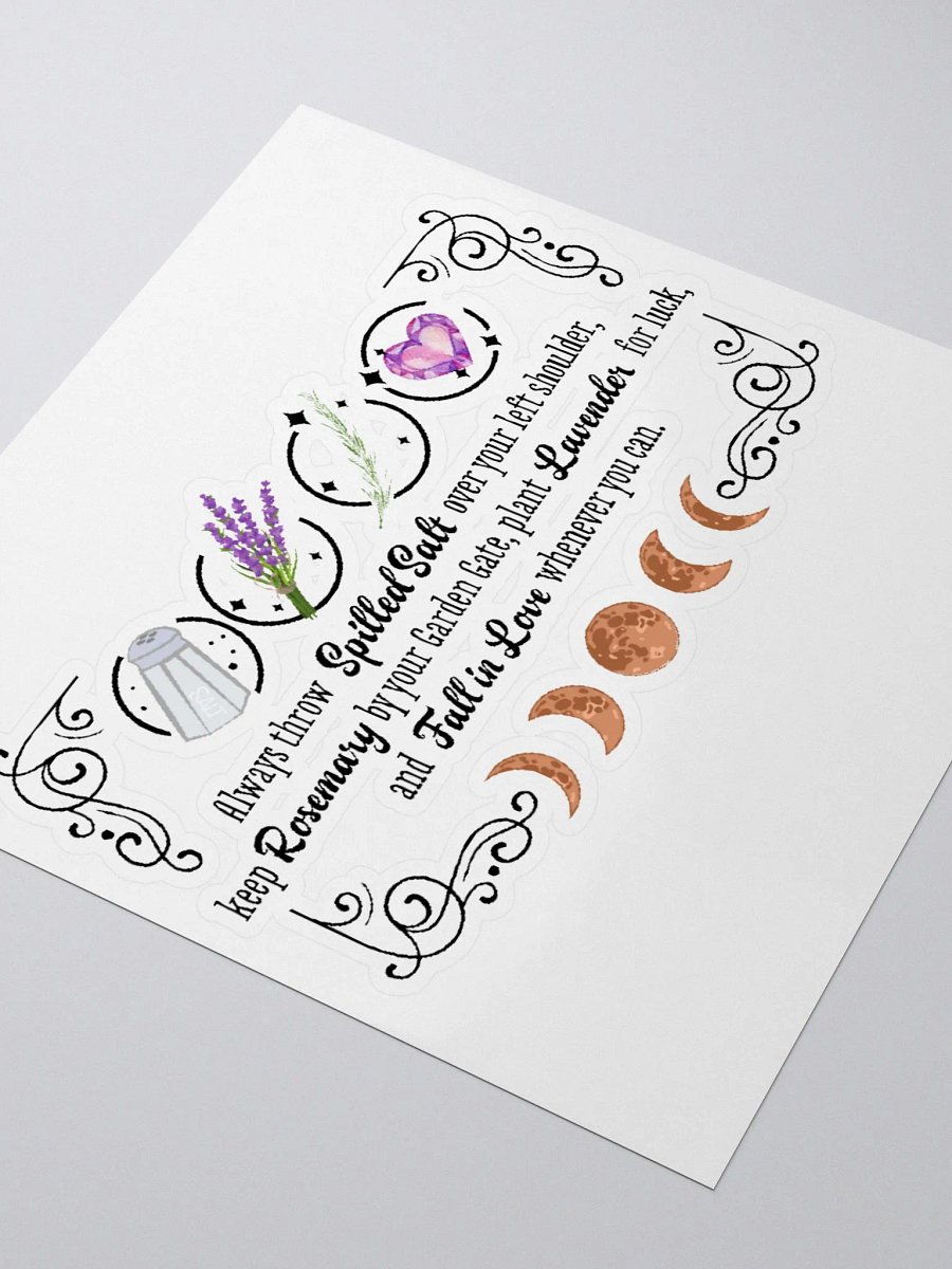 Rosemary, Lavender, and Love STICKER - Witchy, Kitchen Witch, Magic Kitchen Gift product image (3)