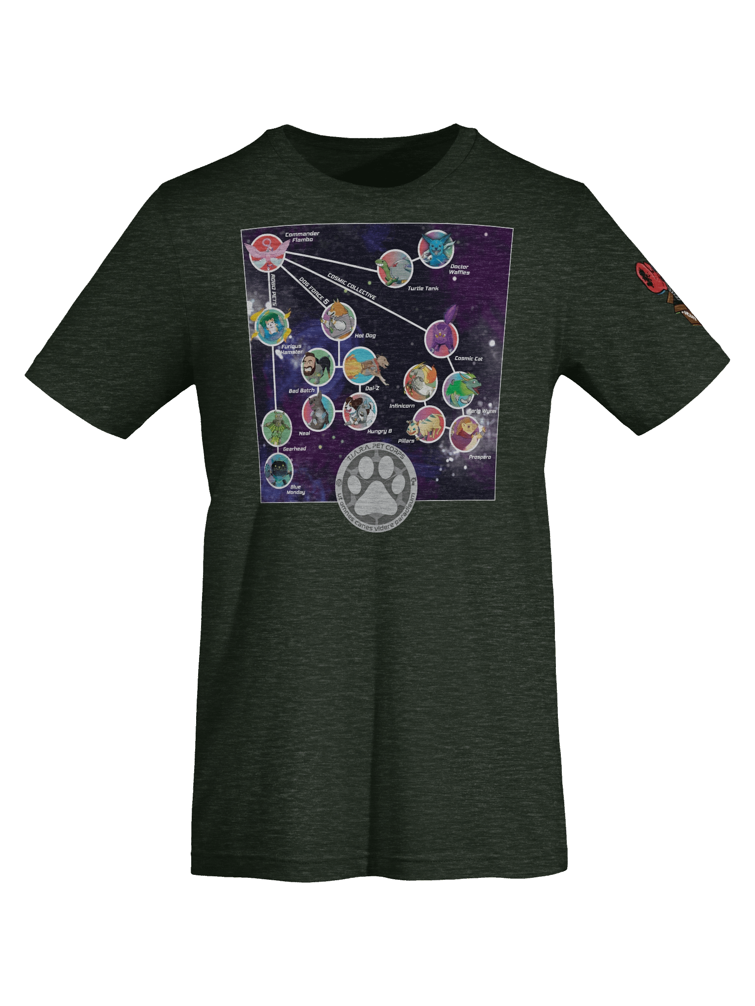 T.I.A.R.A. Pet Corps – Conquest Princess Character T-Shirt product image (7)
