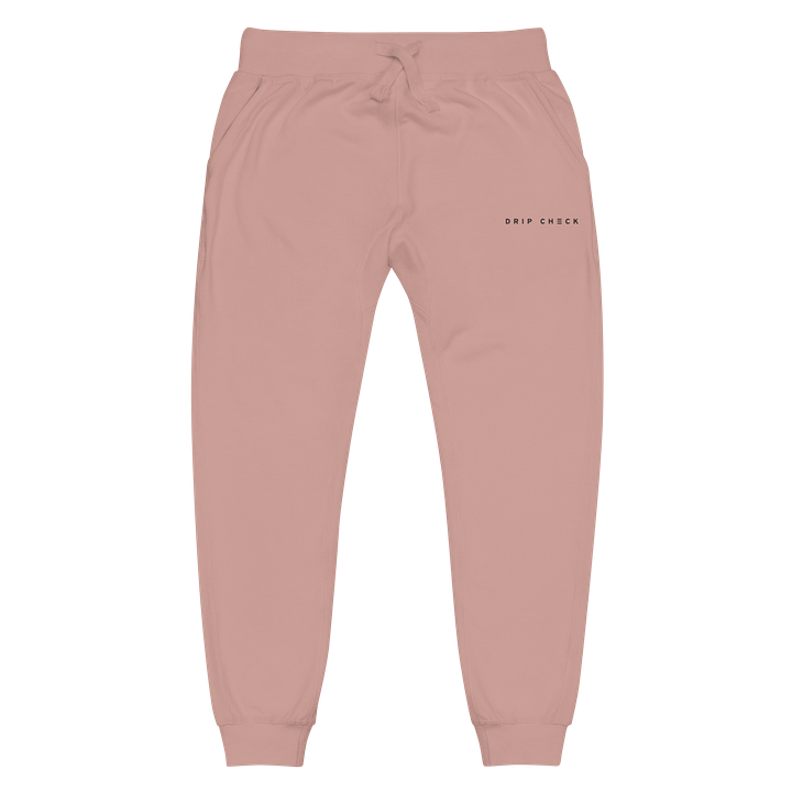 DRIP CHECK UNISEX FLEECE SWEATPANTS - DUSTY ROSE product image (1)