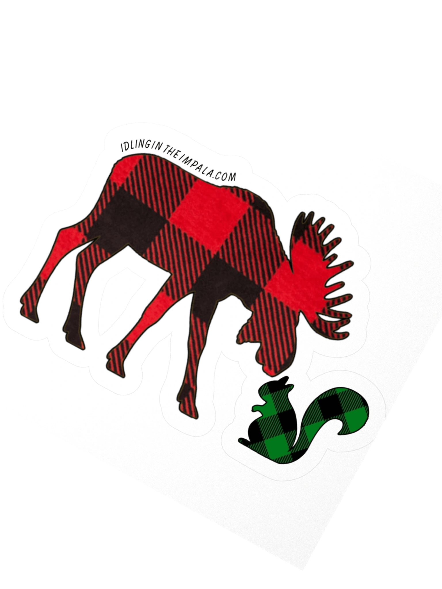 Moose and Squirrel Sticker product image (6)