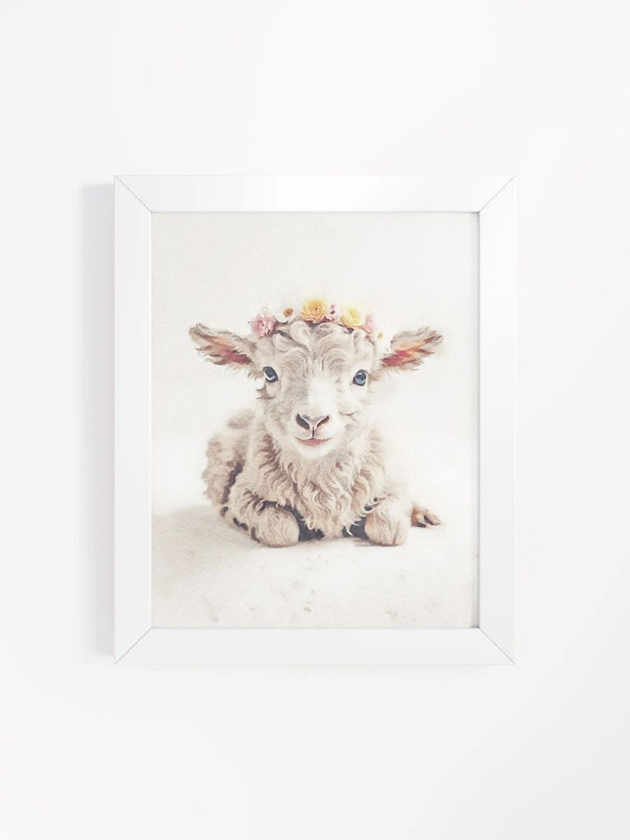 Floral Crowned Lamb Framed Poster product image (129)