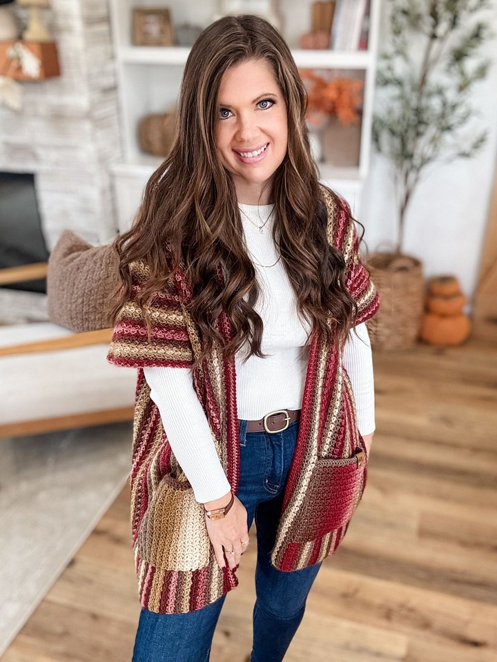 The Suzette Ruana Crochet Pattern product image (1)