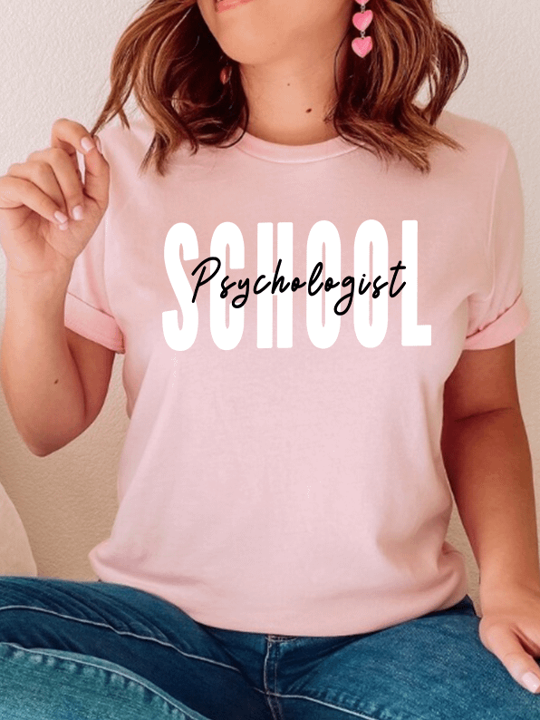 School Psychologist Shirt, School Counselor T-Shirt, School Psych Tee, Guidance Counselor Shirt, Teacher T-shirt product image (1)