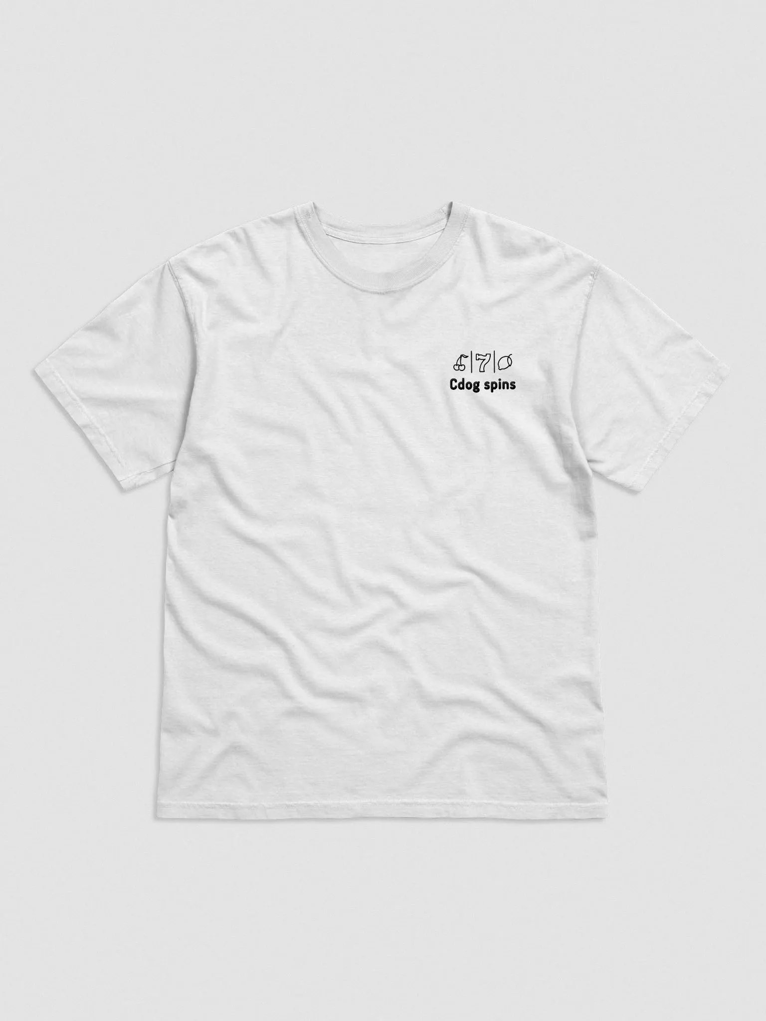 Cdog Spins Embroided SS T-shirt White product image (37)