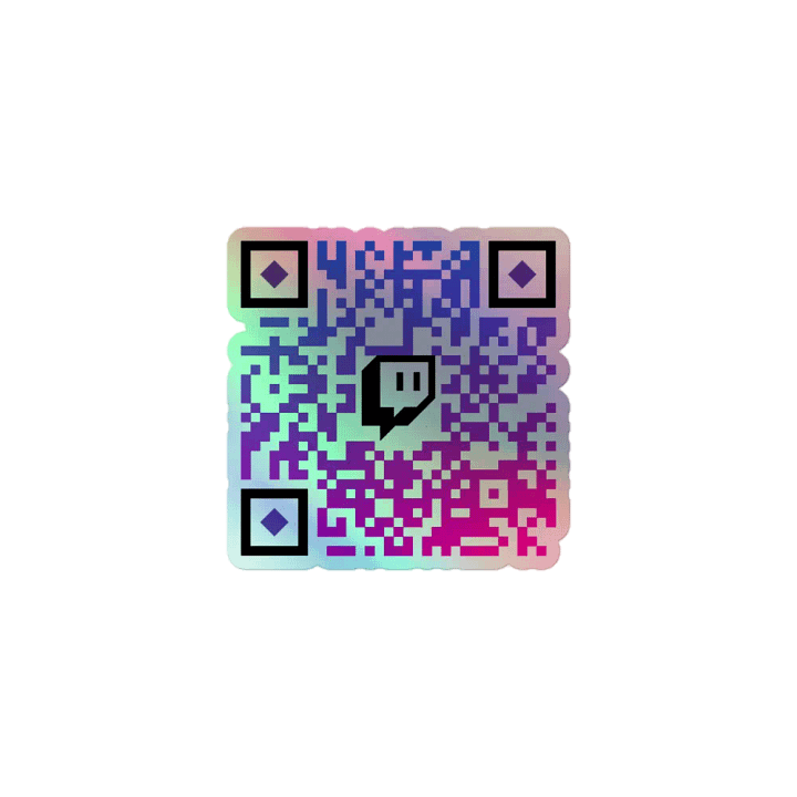 MA: Twitch QR Code Holographic Sticker product image (1)