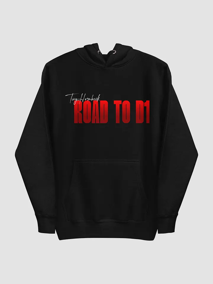 Troy Hornbeck - ROAD TO D1 - Black Hoodie with RED product image (2)