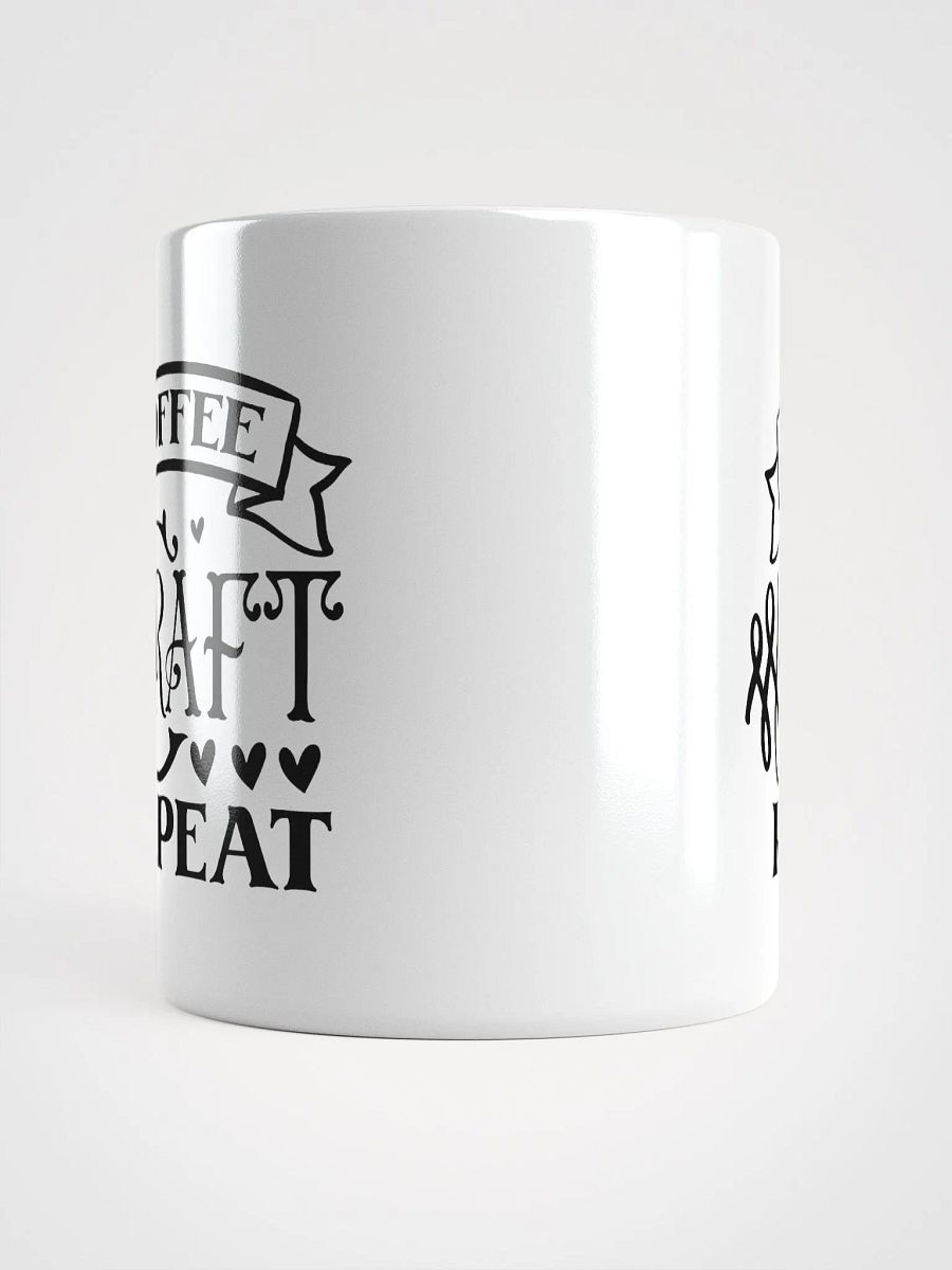 Coffee Craft Repeat White Glossy Mug product image (5)