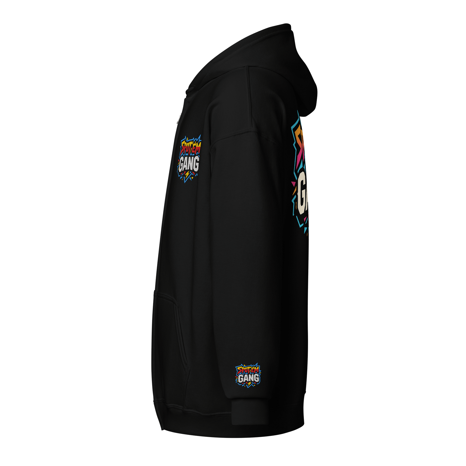 Retro #SPOTEMGANG Zip Up Hoodie product image (3)