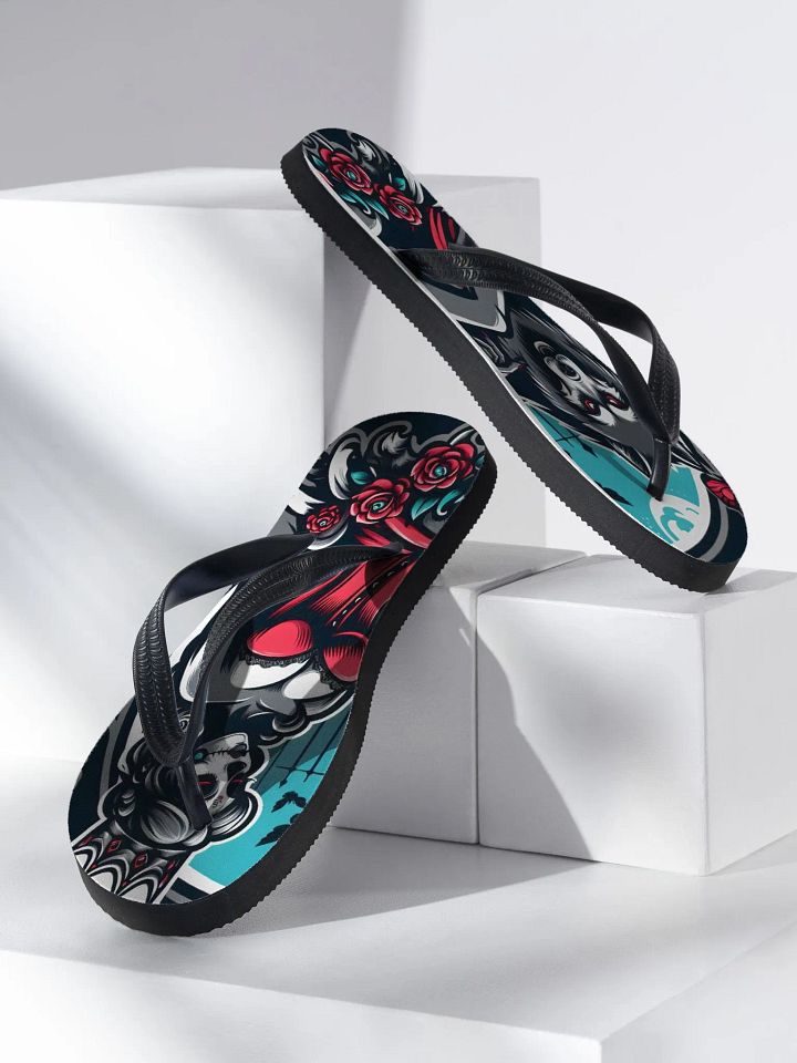 Gothic Undead Queen Flip Flops product image (2)