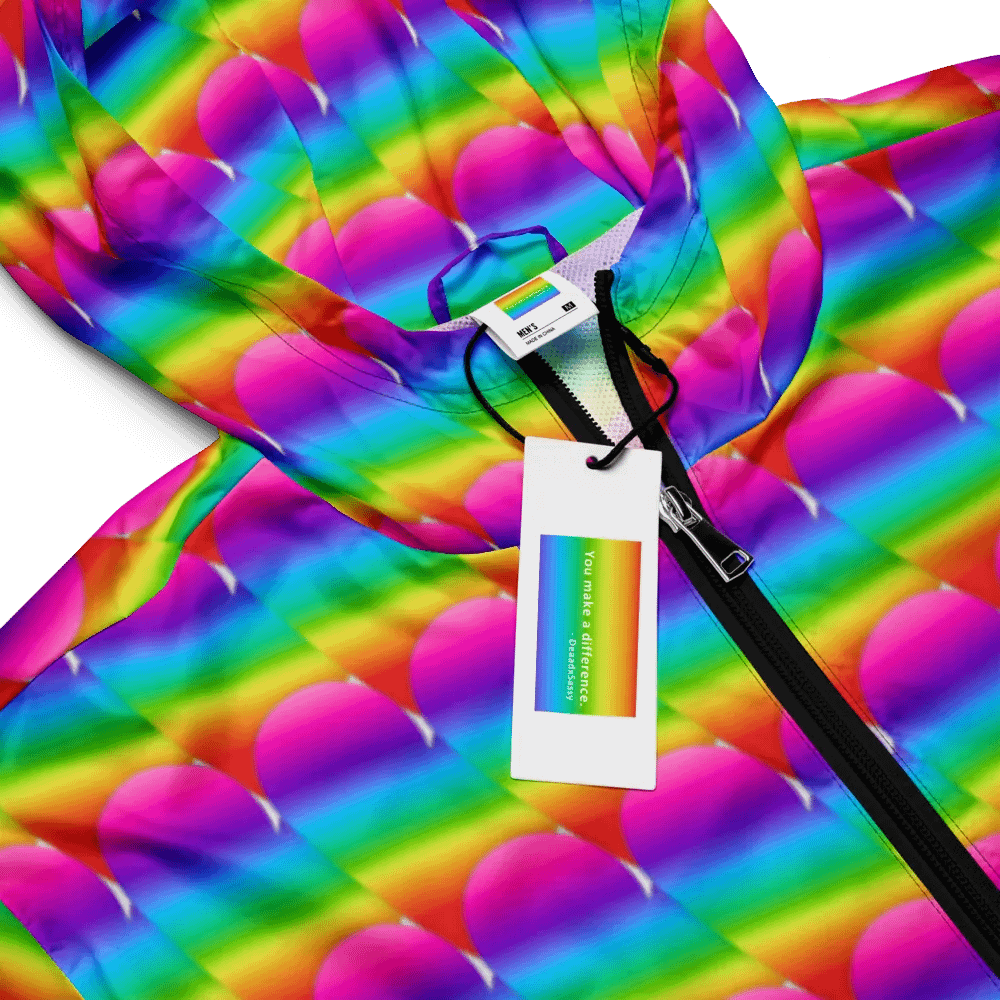 Rainbow Heart Windbreaker product image (7)