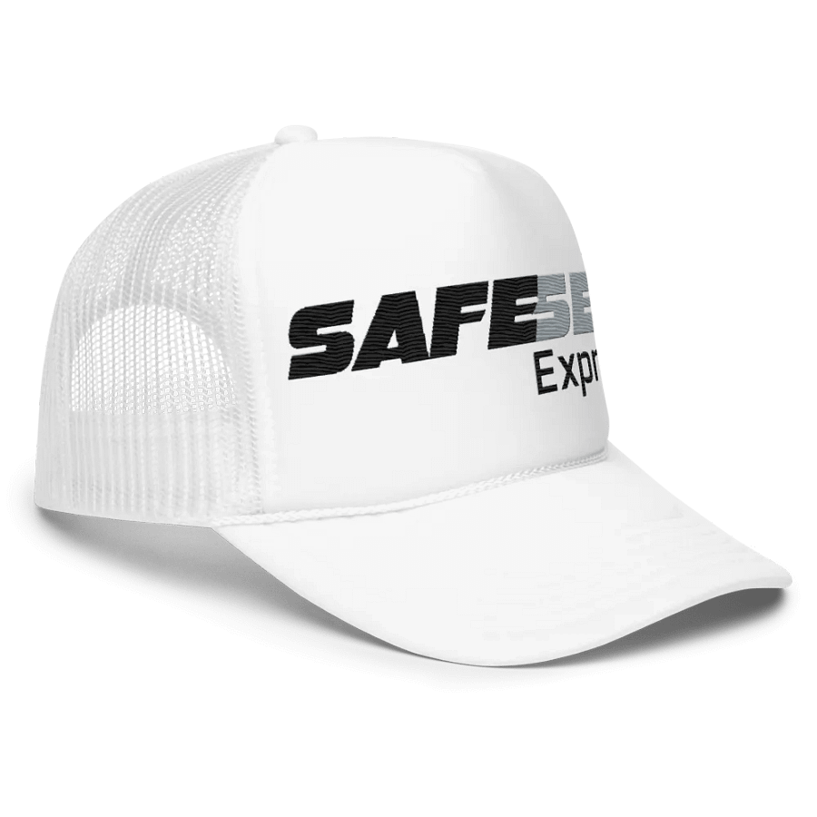 Safe Sex White Trucker Hat product image (3)