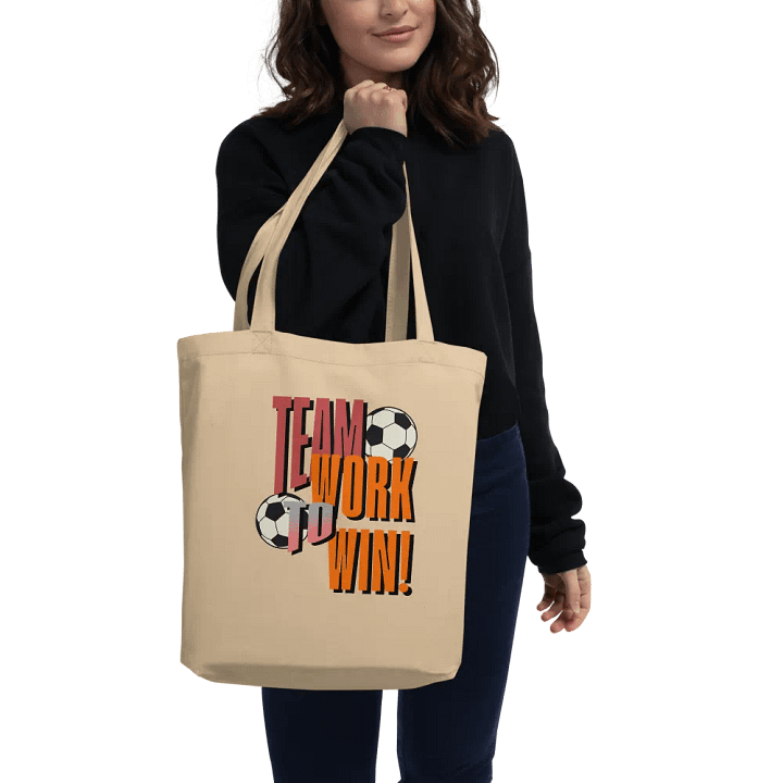 Team Work To Win! Soccer Spirit Eco-Friendly Tote Bag product image (2)