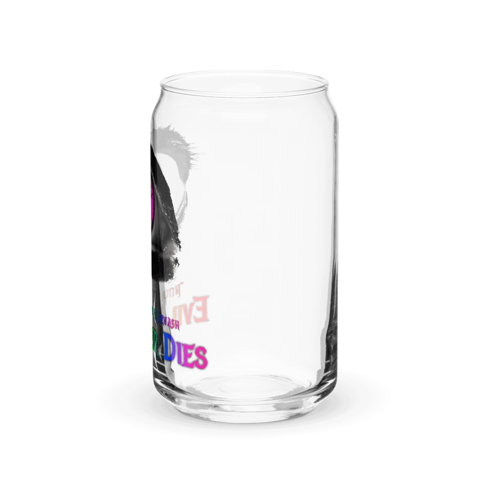 Rainbow Evil Never Dies Logo Glass Cup product image (39)