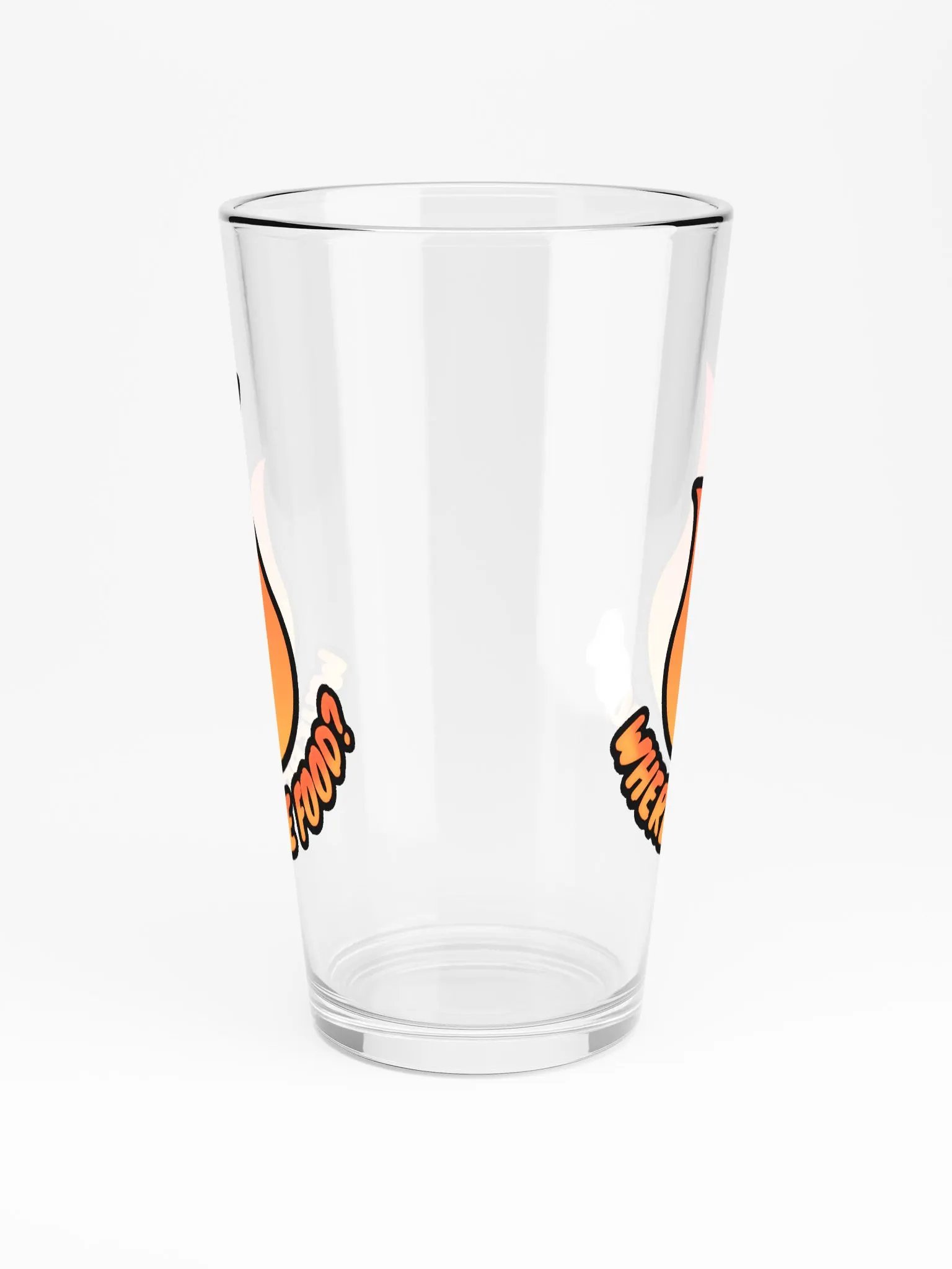Where's The Food Pint Glass product image (4)