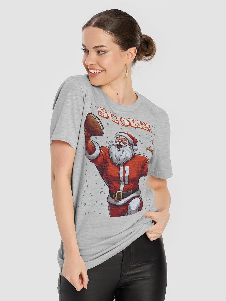 Football Playing Santa Claus T-shirt product image (47)