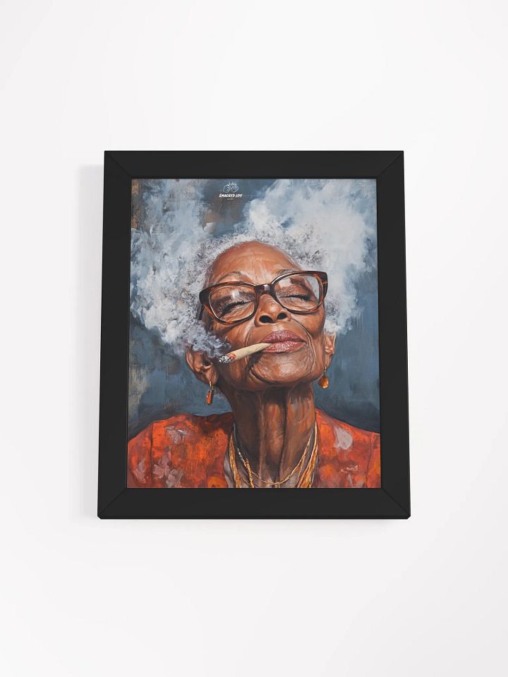420 Stoner Art – Afrocentric Cannabis Queen Poster | Smoky High Vibes Wall Art | Trippy Weed Decor for Lounge & Dispensary product image (2)