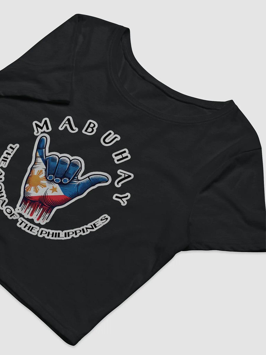 Women's Crop Tee: MABUHAY THE ALOHA OF THE PHILIPPINES - SHAKA HANG LOOSE VIBES FOR YOUR STYLE product image (14)