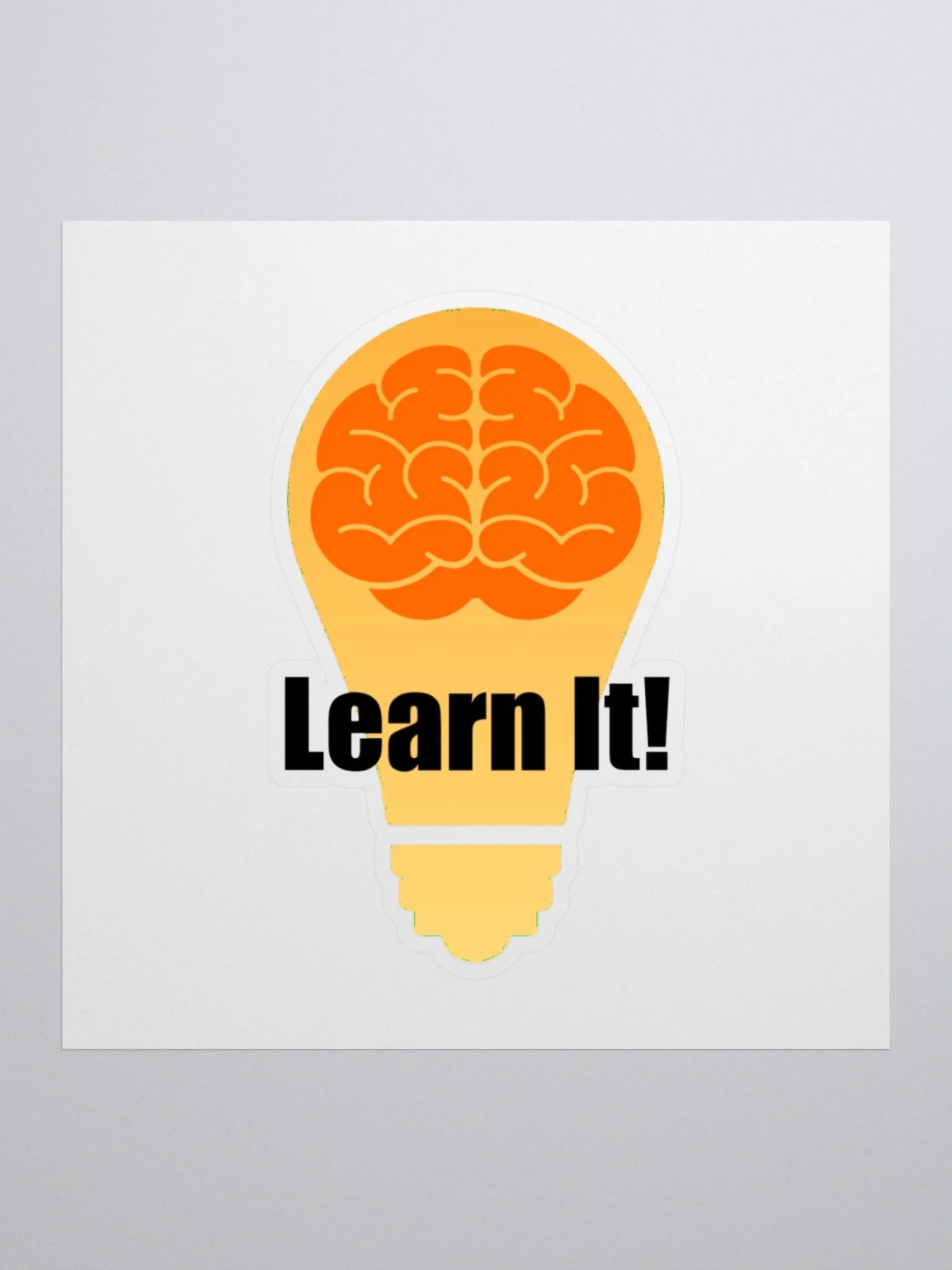 Brainy Bright Ideas Stickers - White Letters product image (1)