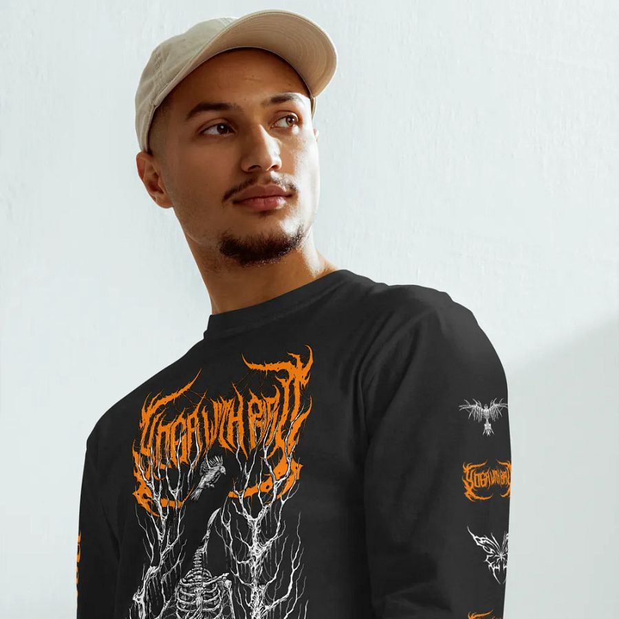 Corpse Pose Orange Logo Long Sleeve product image (3)